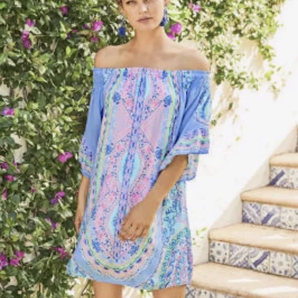 🌹 Lilly Pulitzer 🌹 NWT Fawn Seaside Shindig Dress Size XL